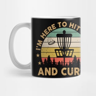 I'm Here To Hit Trees And Curse Retro Vintage Disc Golf Mug